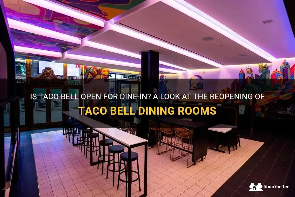 are taco bell dining rooms open
