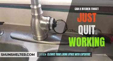 When Your Kitchen Faucet Suddenly Stops Working: What to Do