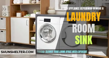 Can an Appliance Repairman Remove a Laundry Room Sink?