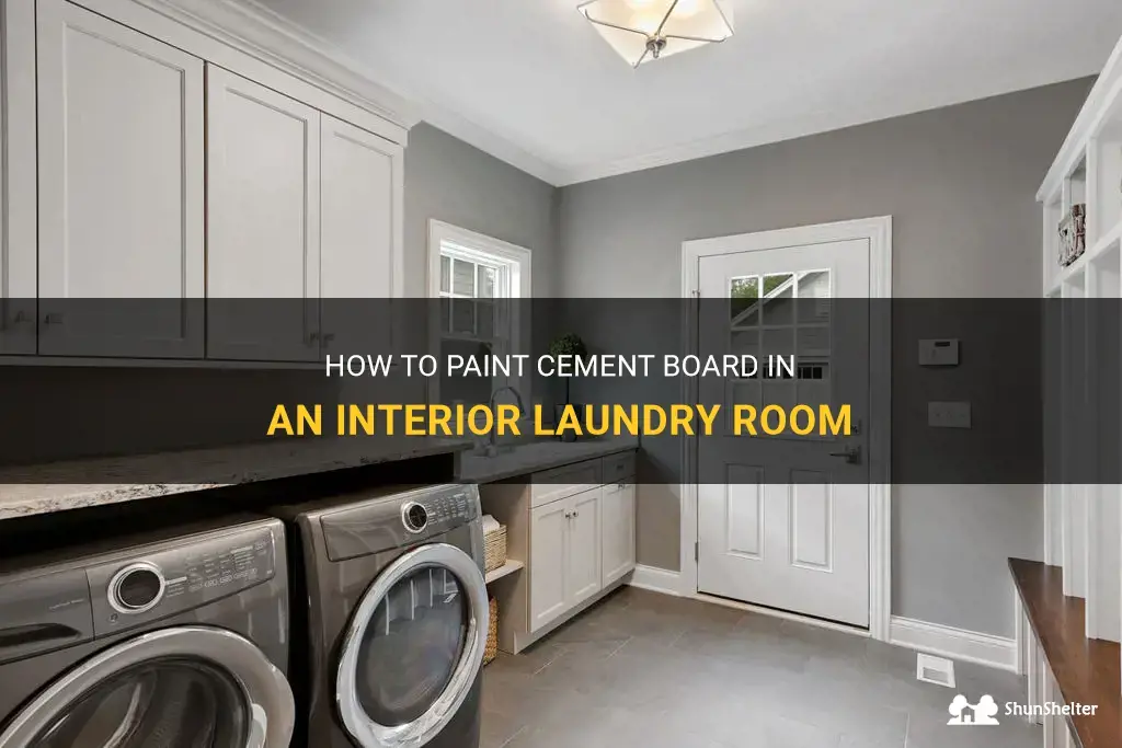 How To Paint Cement Board In An Interior Laundry Room | ShunShelter