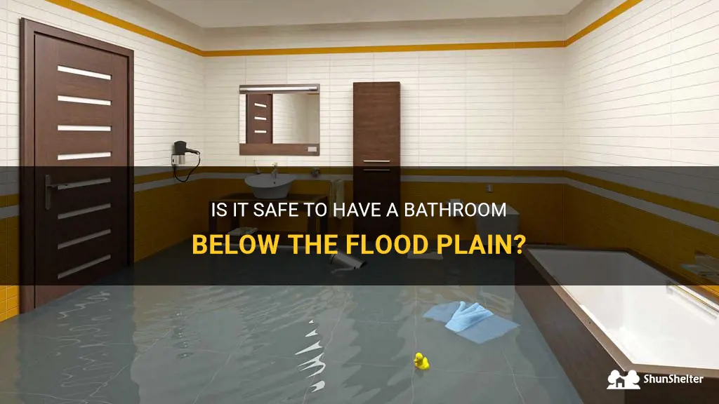 can you located a bathroom below the flood plaine