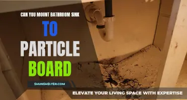 How to Mount a Bathroom Sink to Particle Board