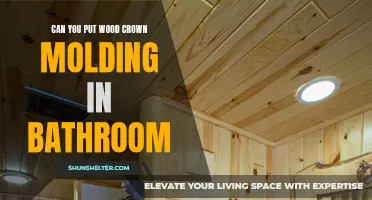 What to Consider When Installing Wood Crown Molding in a Bathroom