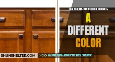 How to Restain Kitchen Cabinets a Different Color