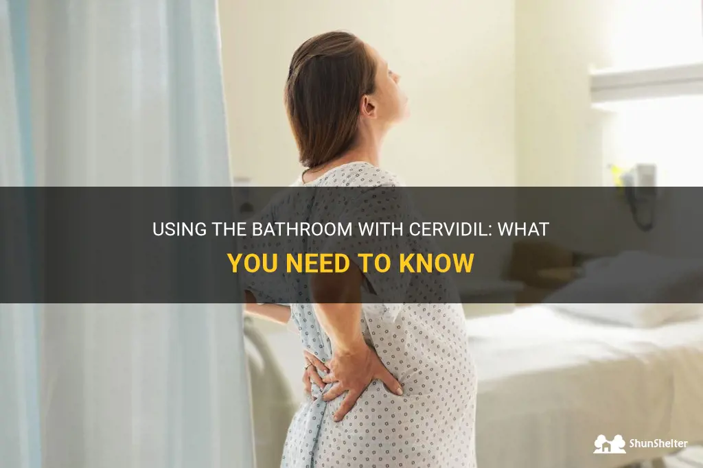 can you use the bathroom with cervidil