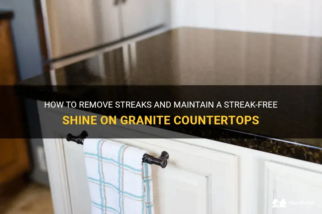 cleaning granite countertops streaks