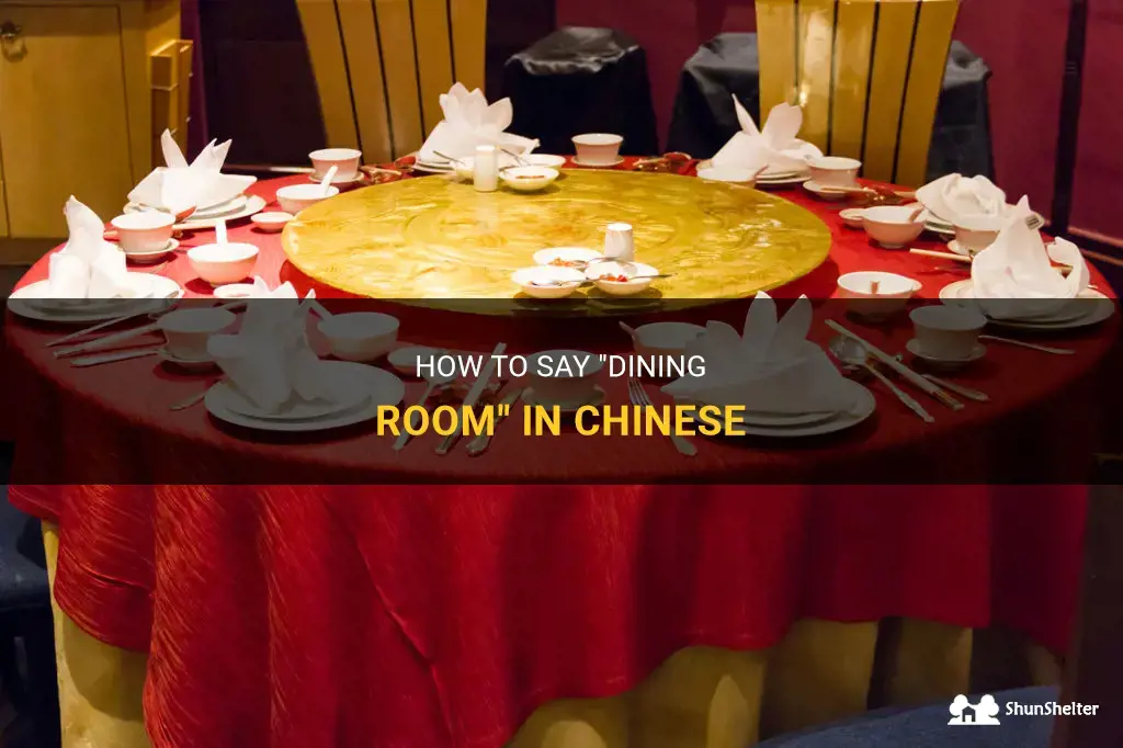 how do you say dining room in chinese
