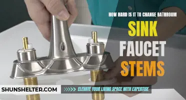 The Challenges and Rewards of Replacing Bathroom Sink Faucet Stems