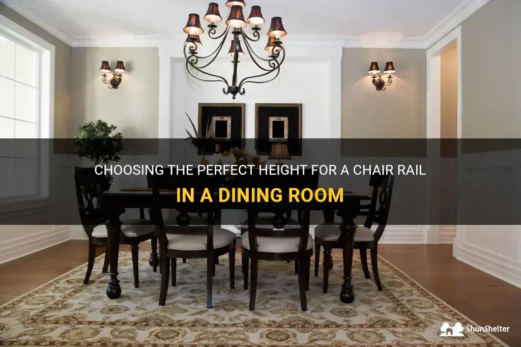 how high should a chair rail be in dining room