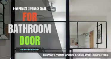 How Private is Privacy Glass for Bathroom Doors?