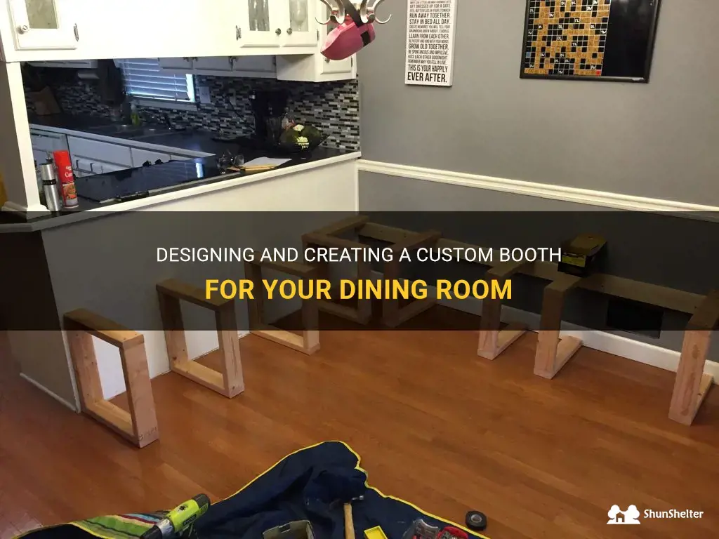 how to build a booth for dining room