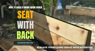 Create a Comfortable Dining Experience with a DIY Bench Seat with Back for Your Dining Room