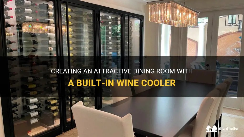 how to build in a dining room wine cooler
