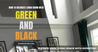 Transform Your Living Room with Stylish Green and Black Decor