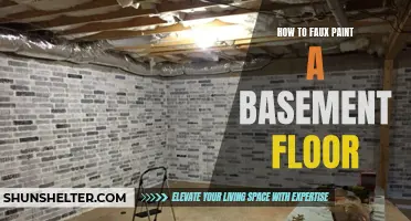 Create a Stunning Faux Painted Basement Floor with These Easy Steps