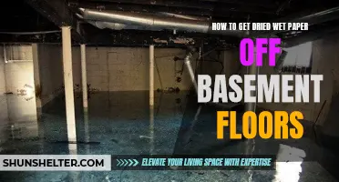 Effective Methods for Removing Dried Wet Paper from Basement Floors