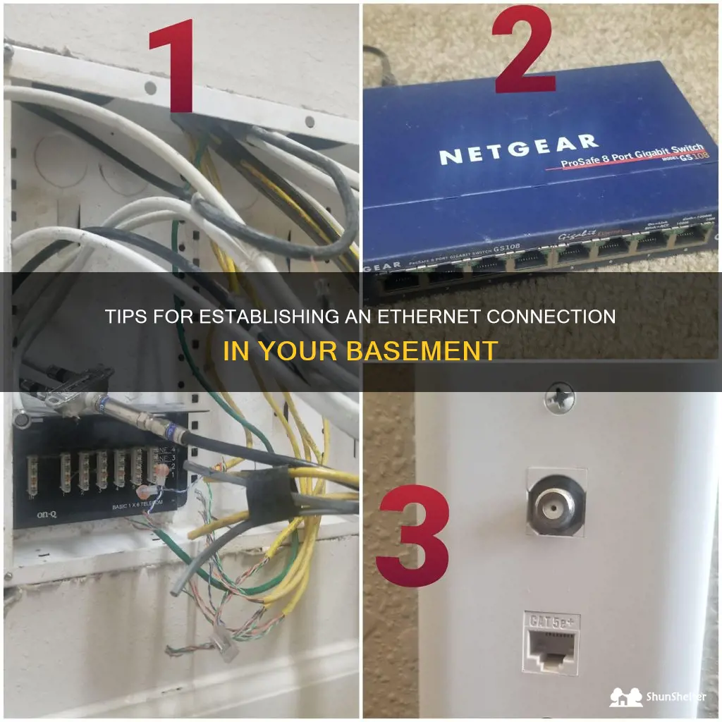 how to get ethernet connection in basement