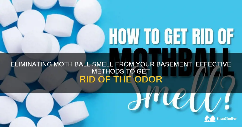 how to get moth ball smell oit of basement