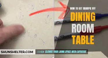 Removing Sharpie from a Dining Room Table: A Step-by-Step Guide