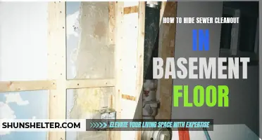 Clever Solutions for Concealing a Sewer Cleanout in Your Basement Floor