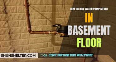 Creative Ways to Conceal a Water Pump Meter in Your Basement Floor