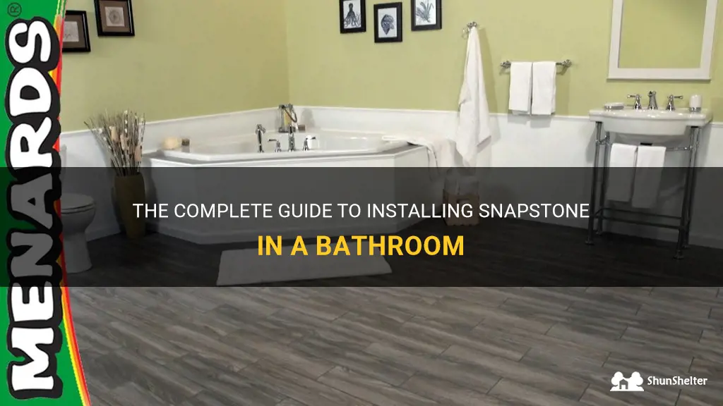 how to install snapstone in a bathroom