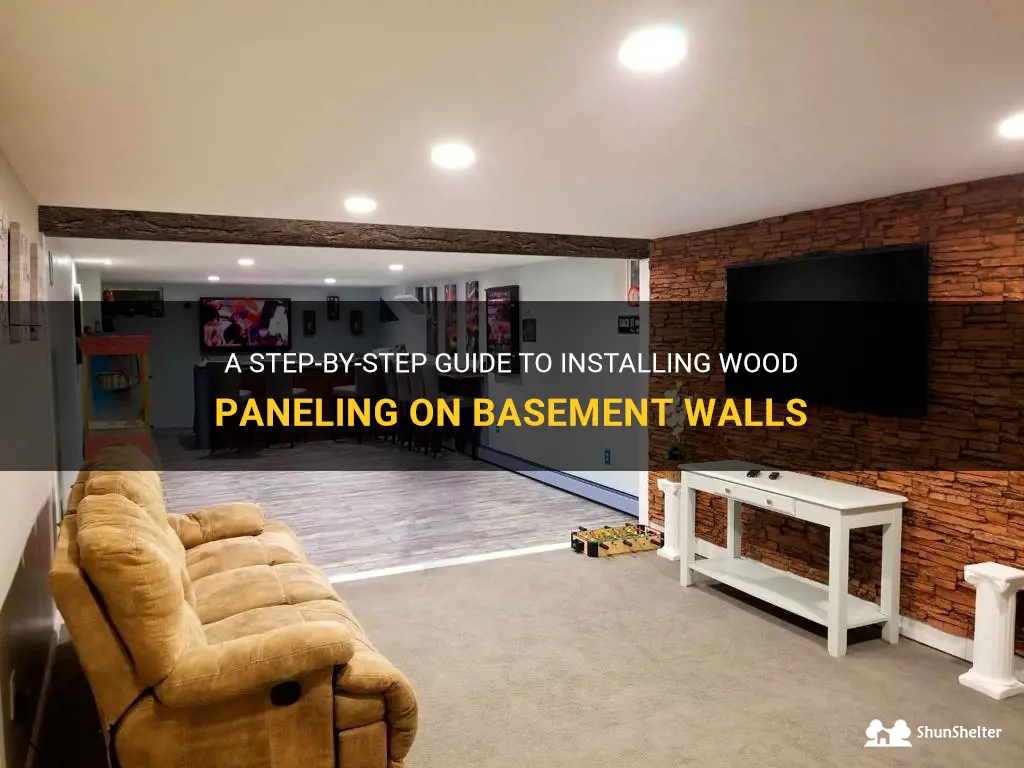 how to install wood paneling on basement walls