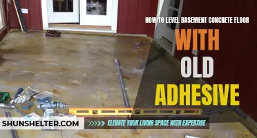 Resurfacing a Basement Concrete Floor: How to Remove Old Adhesive and Achieve Level Flooring