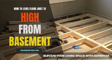 Tips for Leveling Overly High Floor Joists in Your Basement