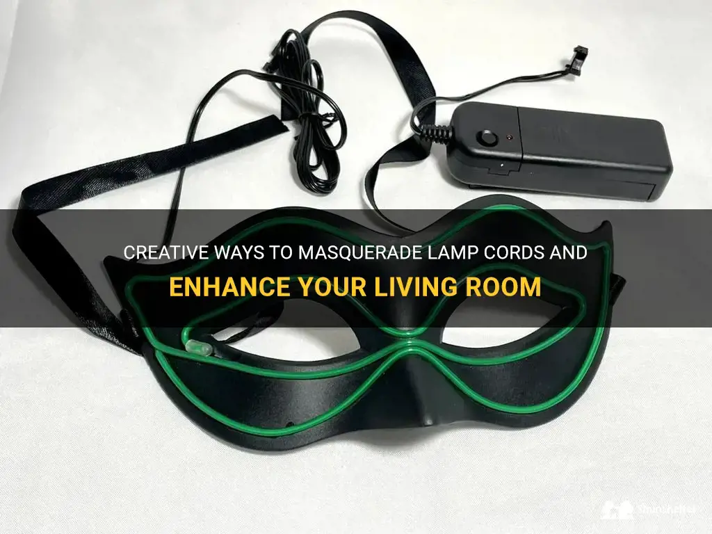 how to masquerade lamp cord to open living room
