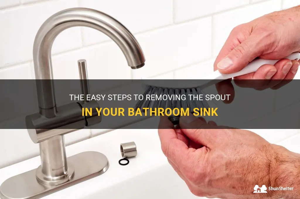 how to pull out the spout in the bathroom sink