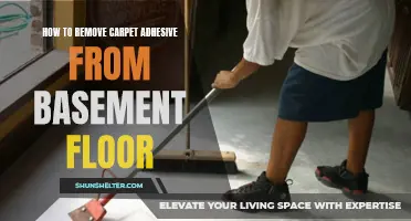 Effective Methods for Removing Carpet Adhesive from a Basement Floor