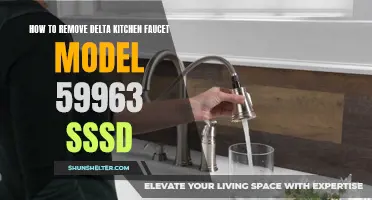 Removing a Delta Kitchen Faucet: Model 59963 SSSD Step-by-Step Guide