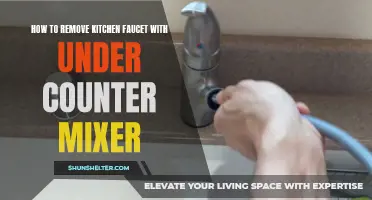 Mastering the Art of Removing a Kitchen Faucet with an Under Counter Mixer