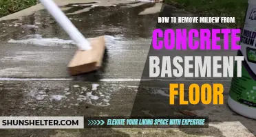 Effective Methods to Remove Mildew from a Concrete Basement Floor