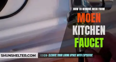 How to Remove the Neck from a Moen Kitchen Faucet