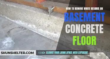 Effective Tips for Removing White Residue on Basement Concrete Floor