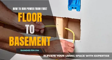 Running Power from the First Floor to the Basement: A Step-by-Step Guide