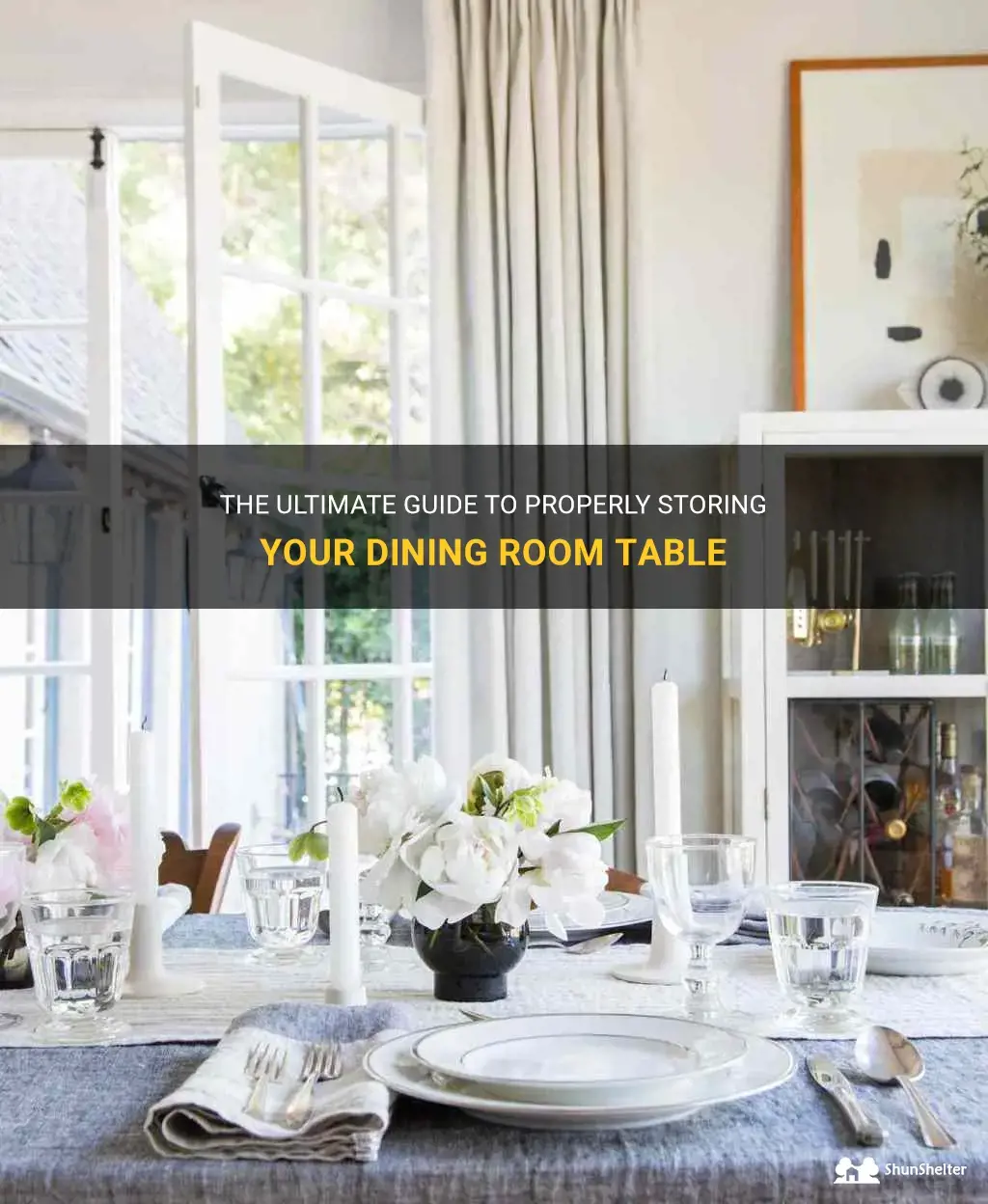 how to store a dining room table