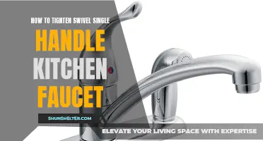 A Complete Guide on How to Tighten a Swivel Single Handle Kitchen Faucet
