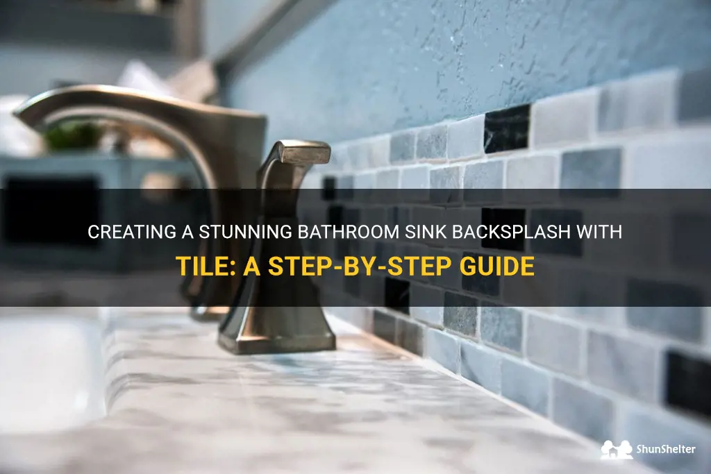 how to tile bathroom sink backsplash
