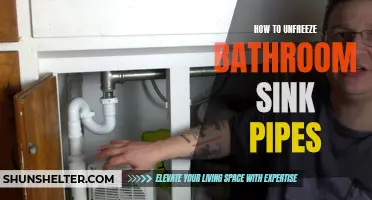 Solving the Problem: Unfreezing Bathroom Sink Pipes