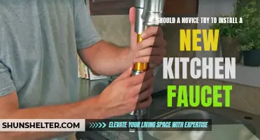 Is it a Good Idea for a Novice to Install a New Kitchen Faucet?