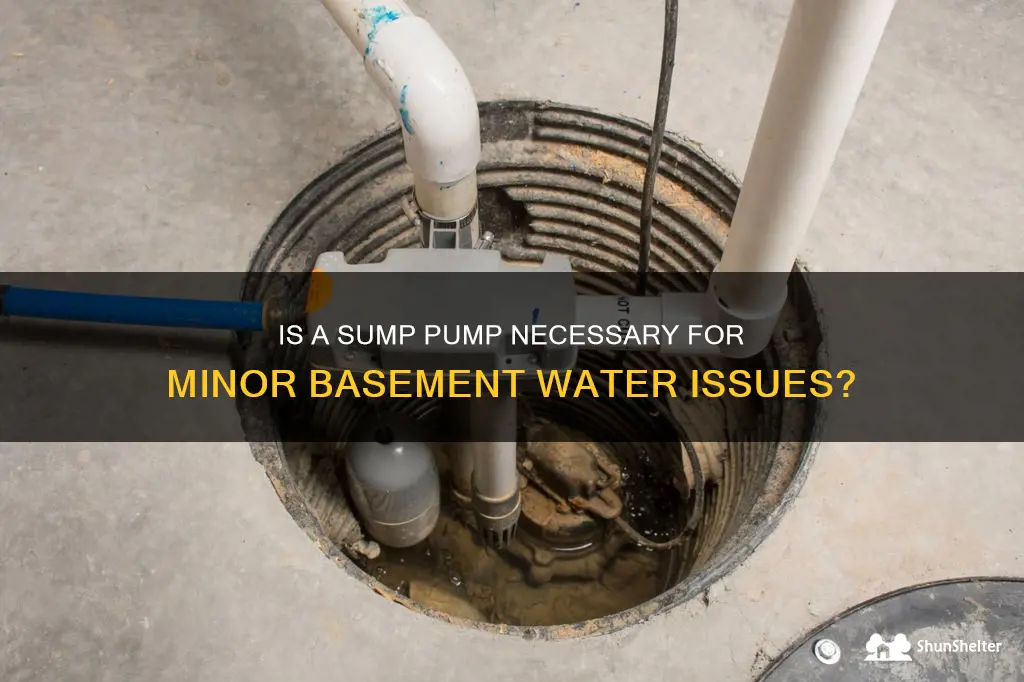 should get a sump pump for minimal water in basement