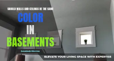Should Walls and Ceilings in Basements be the Same Color?