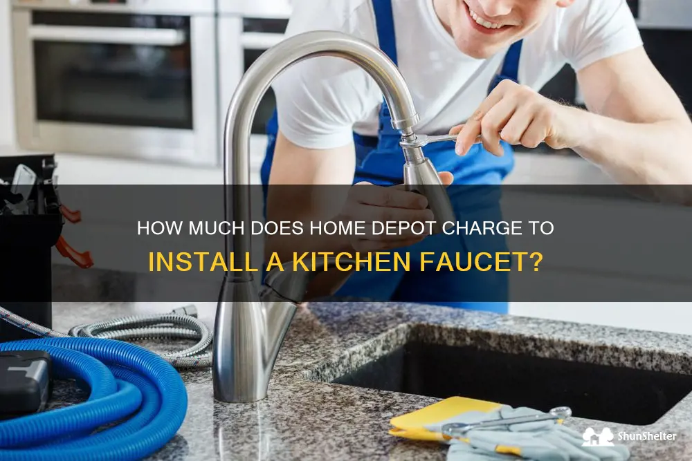 what does home depot charge to install a kitchen faucet