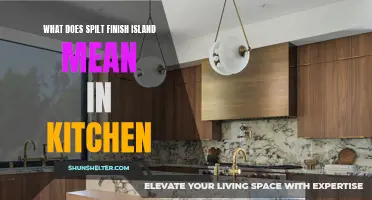 Understanding the Meaning of Split Finish Island in Kitchen Design