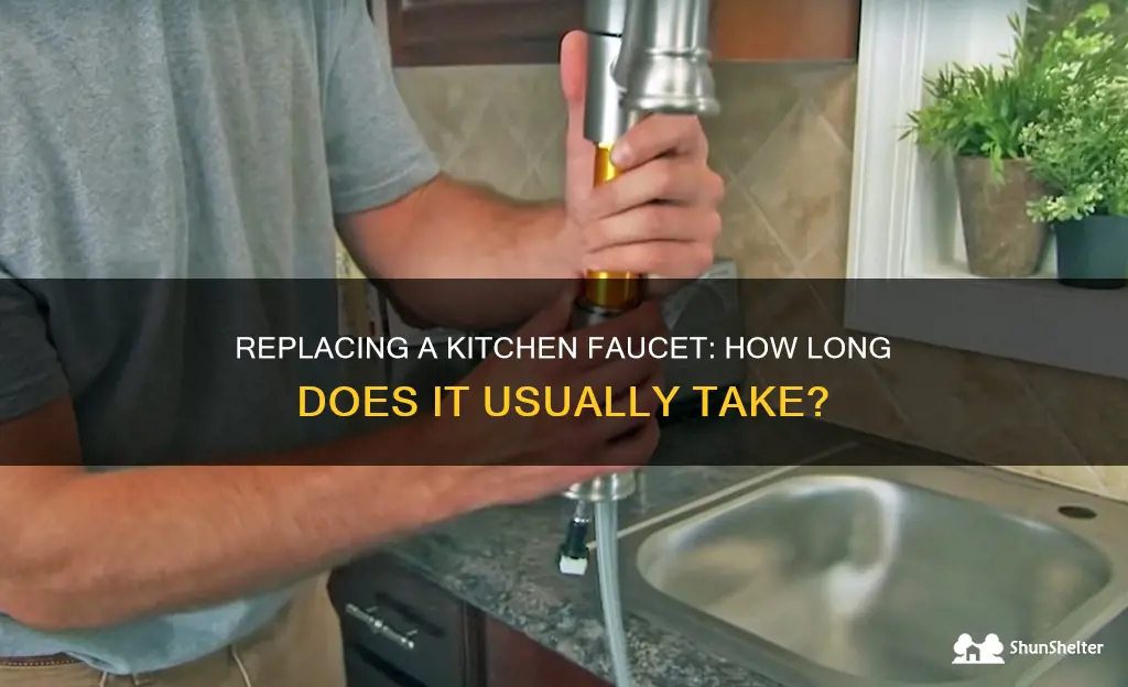 what is the average time to replace a kitchen faucet