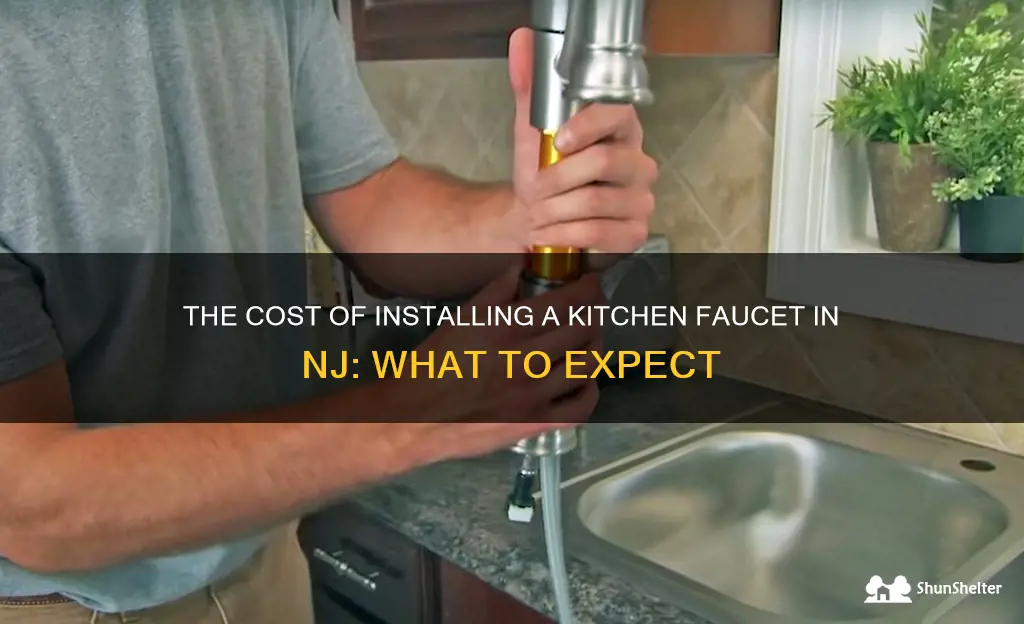 what is the charge of install kitchen faucet in nj