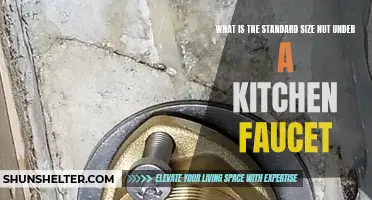 Understanding the Standard Size Nut under a Kitchen Faucet